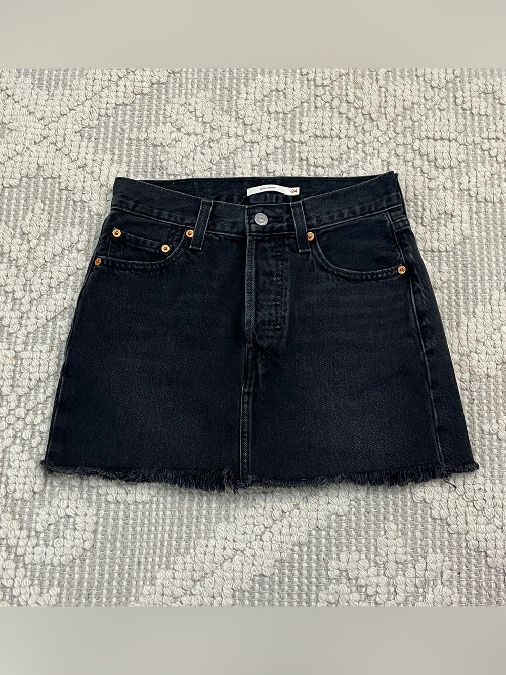 Levi's Icon Deconstructed Denim Skirt